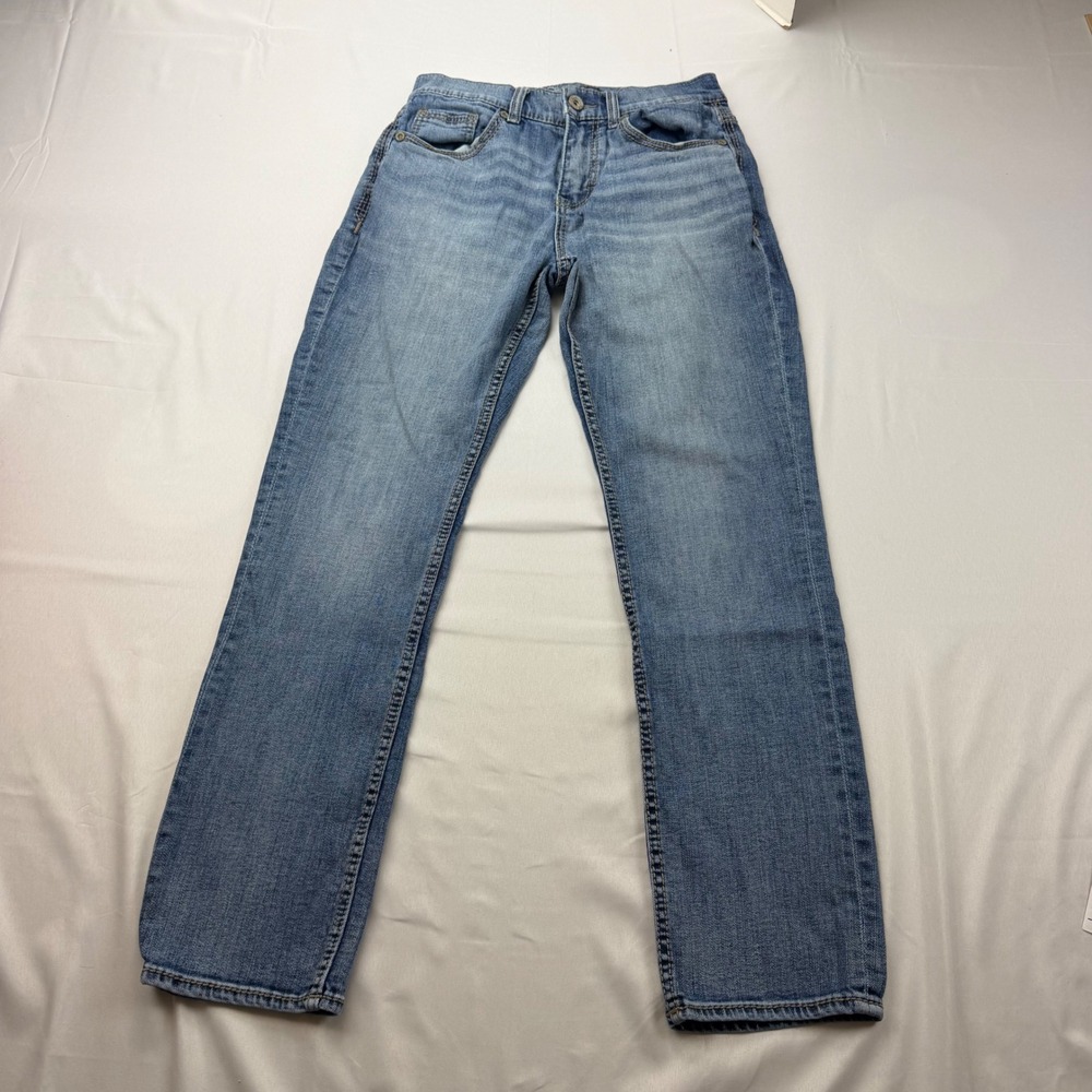 BKE Alec Jeans Mens 29x30 Blue Medium Wash Straight Stretch Denim ABP5210